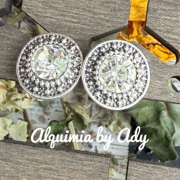 Alquimia Silver Crystal Earrings - Picture 1 of 1